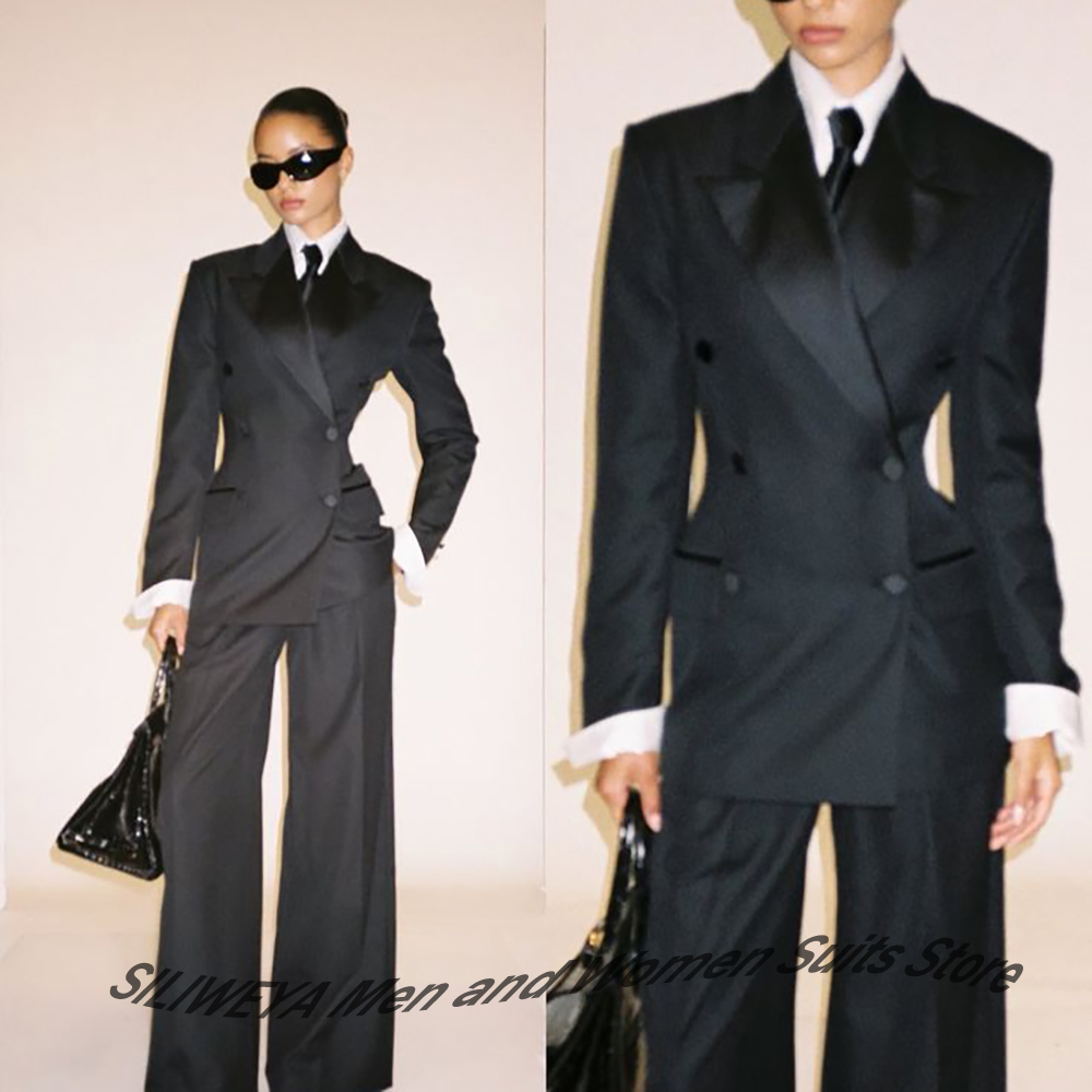 Women'S Office Formal Wear For Ladies - Terno duplo preto feminino profissional, jaqueta