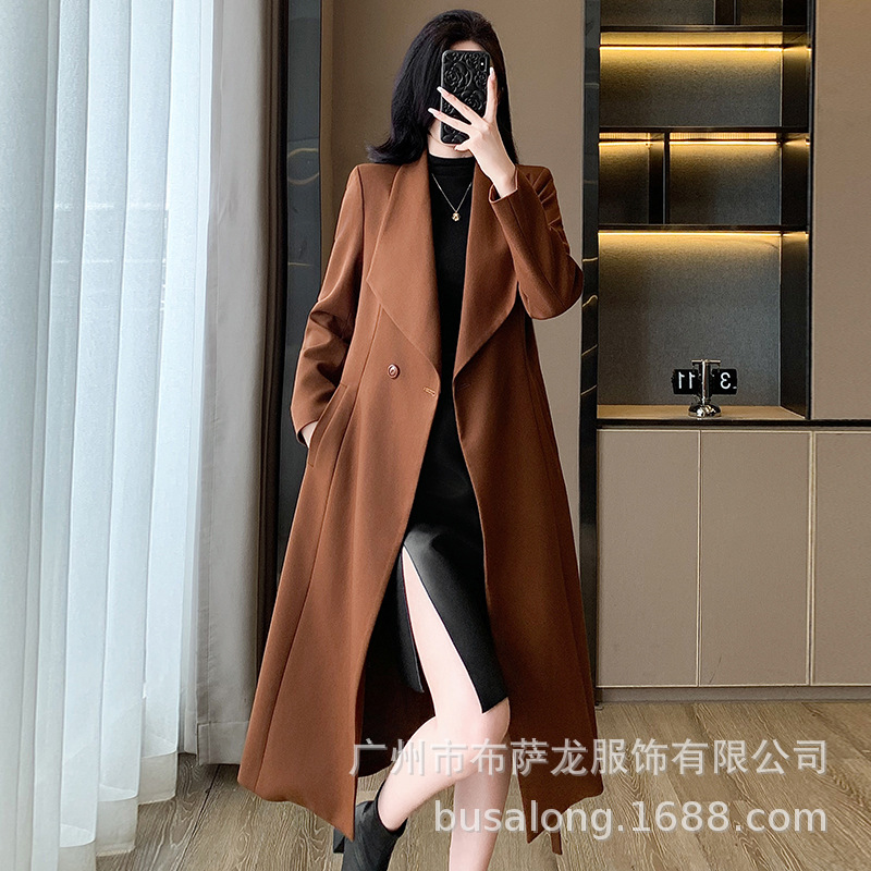 Women'S Office Formal Wear For Ladies - Novo Casaco Trench Feminino Outono/Inverno 2025,