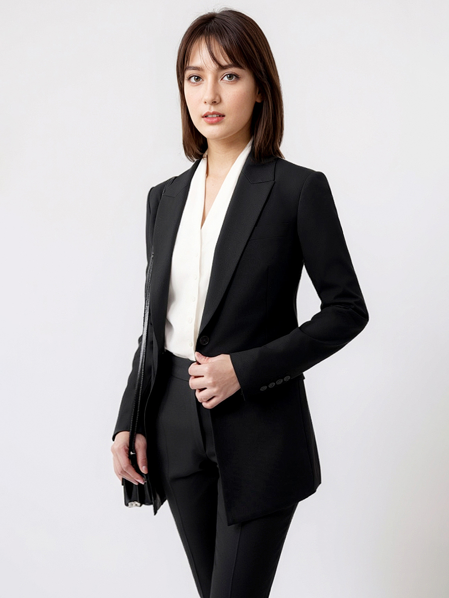 Women Formal Wear Blazer Set - Conjunto de ternos femininos blazer calça