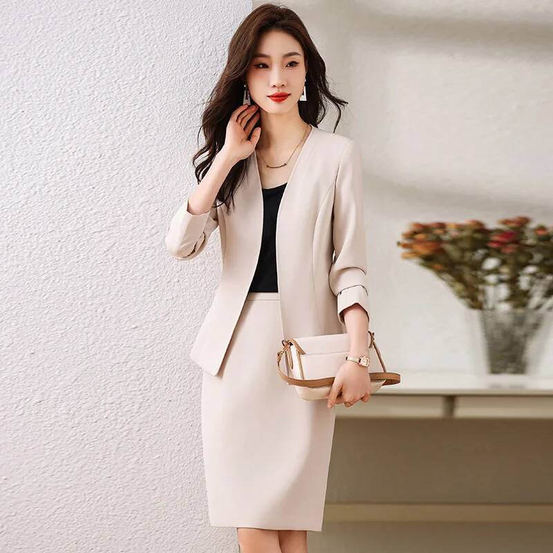 Women Formal Wear Blazer Set - Ternos formais femininos de negócios com