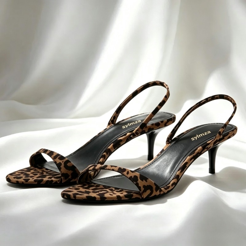 Kitten Heel Women - Sandálias Femininas de Salto Alto Abertas