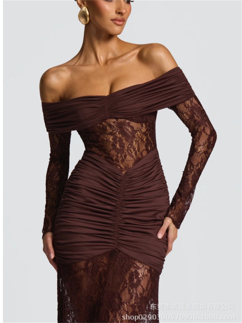 Women Formal Party Wear Dress - Sexy renda sereia vestido de baile