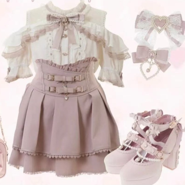 Formal Wear Japan Women - Blusa Japonesa Lolita com Babados 2026,