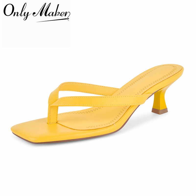Kitten Heel Women - Sandálias Femininas Onlymaker com Bico Quadrado