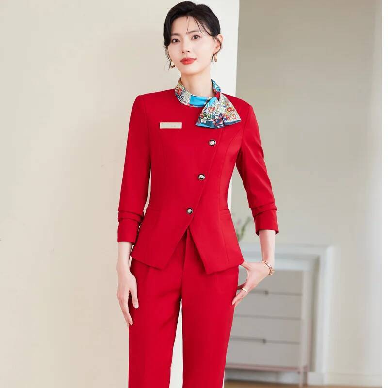 Women Formal Wear Blazer Set - Plus size formal elegante estilos calças