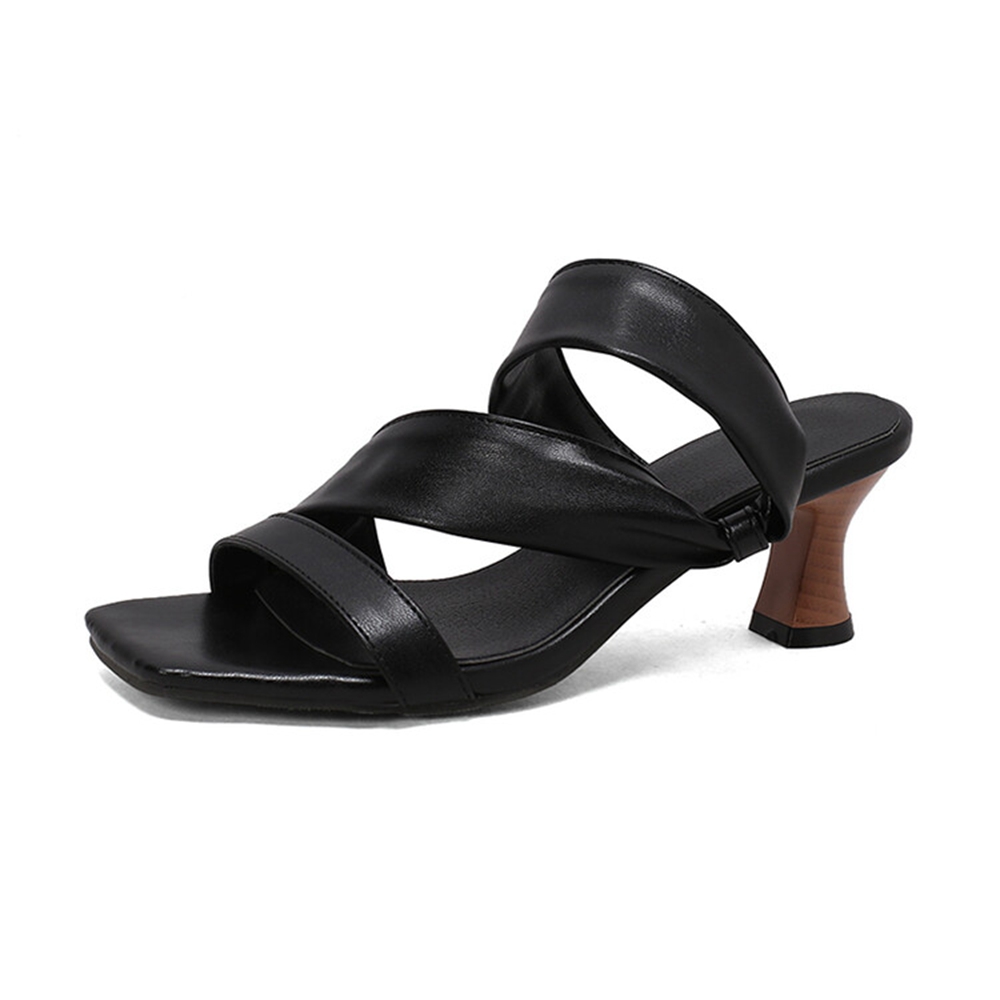 Kitten Heel Women - Sandálias Mule Femininas Plus Size com