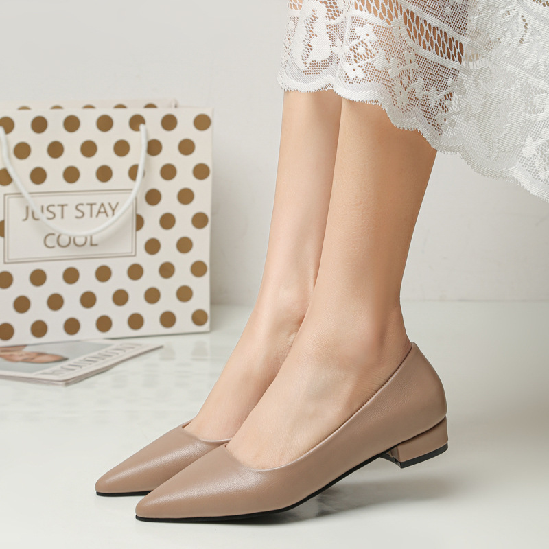 Sapatos Femininos de Couro com - Women Formal Wear For Office avaliação e preço