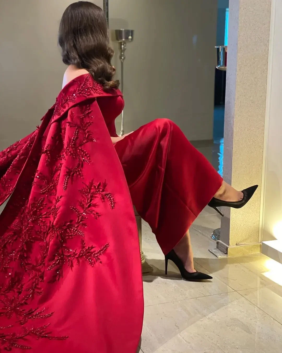 Personalizado tornozelo compri - Women Formal Party Wear Dress avaliação e preço