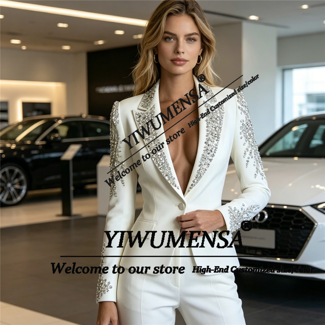 Conjuntos de Luxo Femininos de - Women Formal Wear Blazer Set avaliação e preço