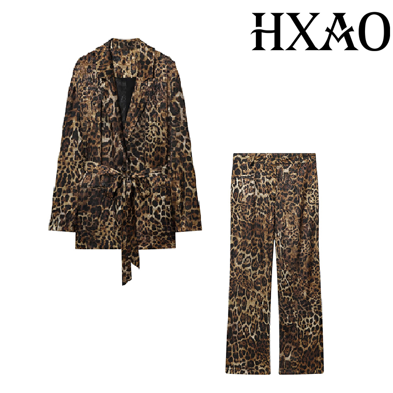 Hxao conjuntos de calças de le - Female Formal Wear avaliação e preço