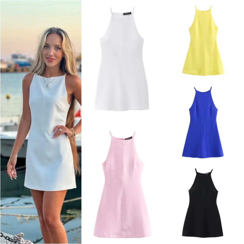 Vestido halter interlock ETJ 2 - Women Formal Wear Zara avaliação e preço