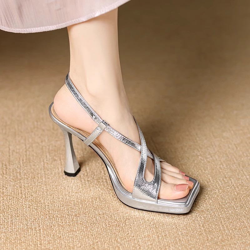 Sandálias femininas de pele de - Kitten Heel Women avaliação e preço