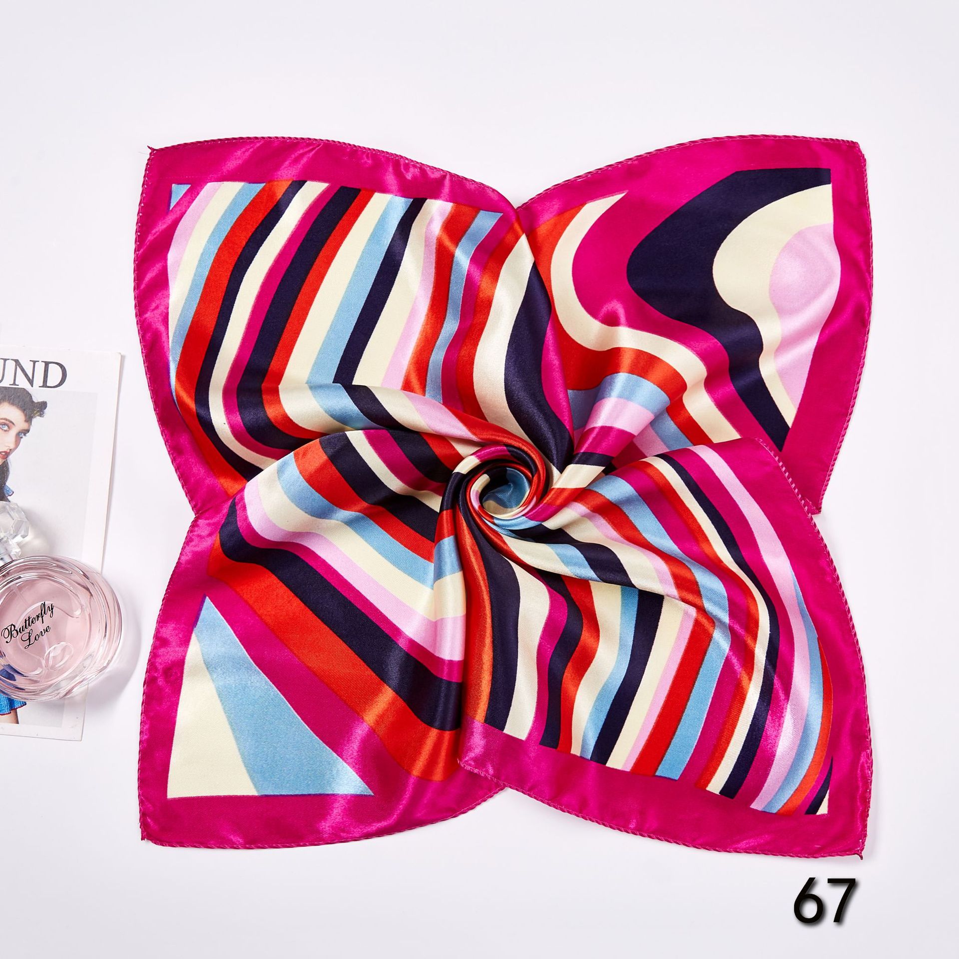 50*50cm lenços de seda quadrad - Scarf Silk Neck avaliação e preço