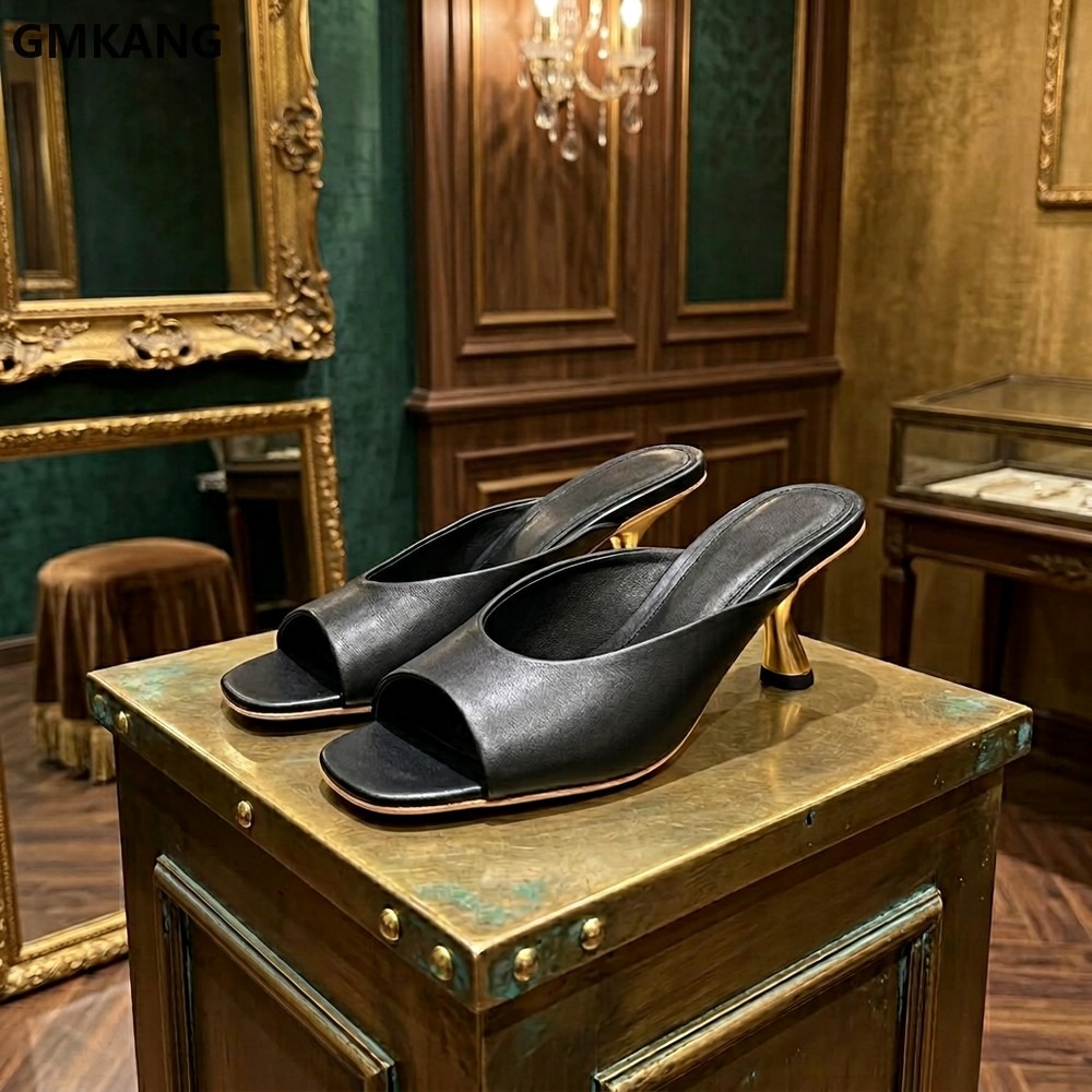 Sandálias femininas de bico qu - Kitten Heel Women avaliação e preço