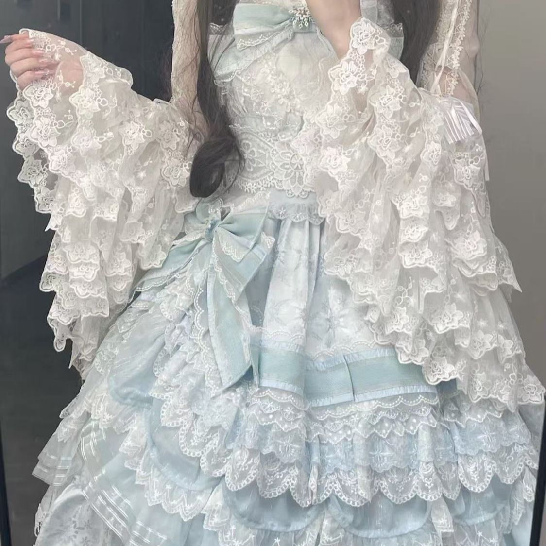 Blusa Sweet Lolita com Renda,  - Formal Wear Japan Women avaliação e preço