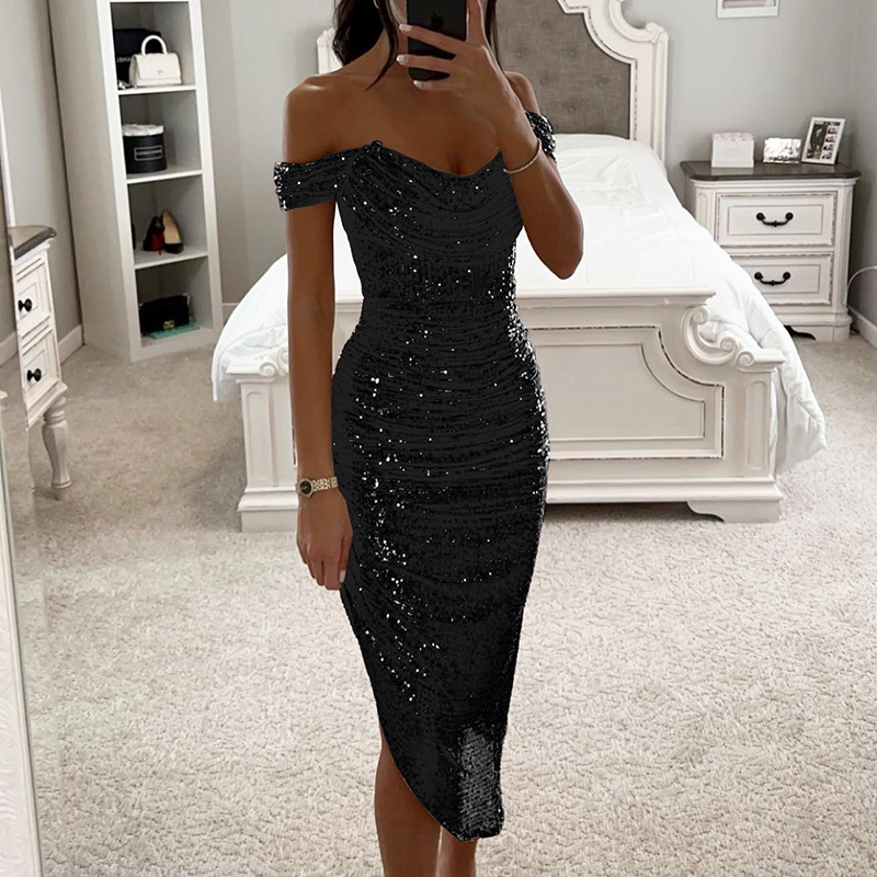 Sexy assimétrico brilhante gli - Women Formal Wear Zara avaliação e preço
