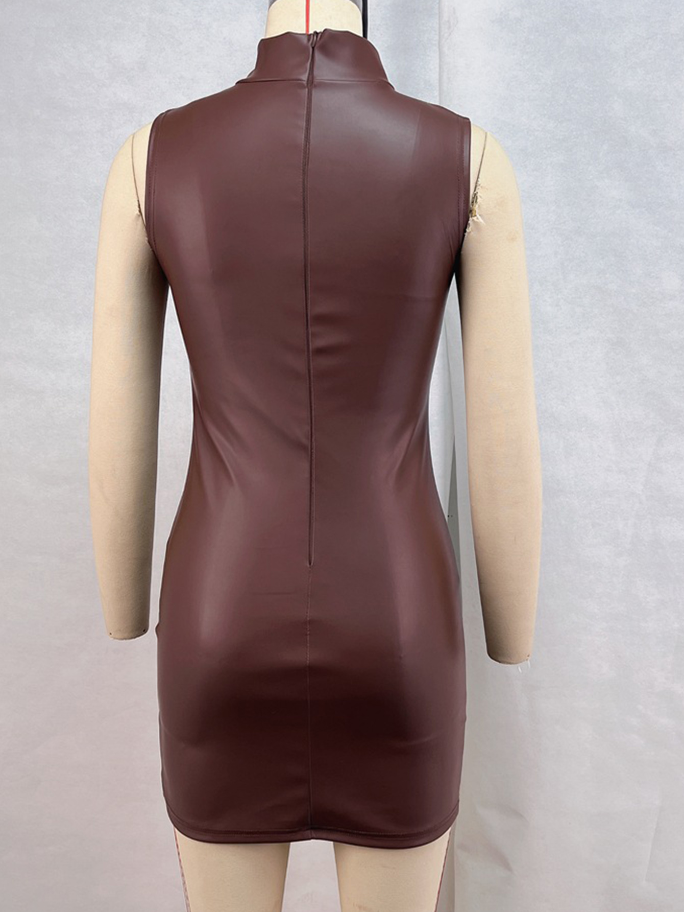 Sexy marrom couro do plutônio  - Women Formal Wear Zara avaliação e preço