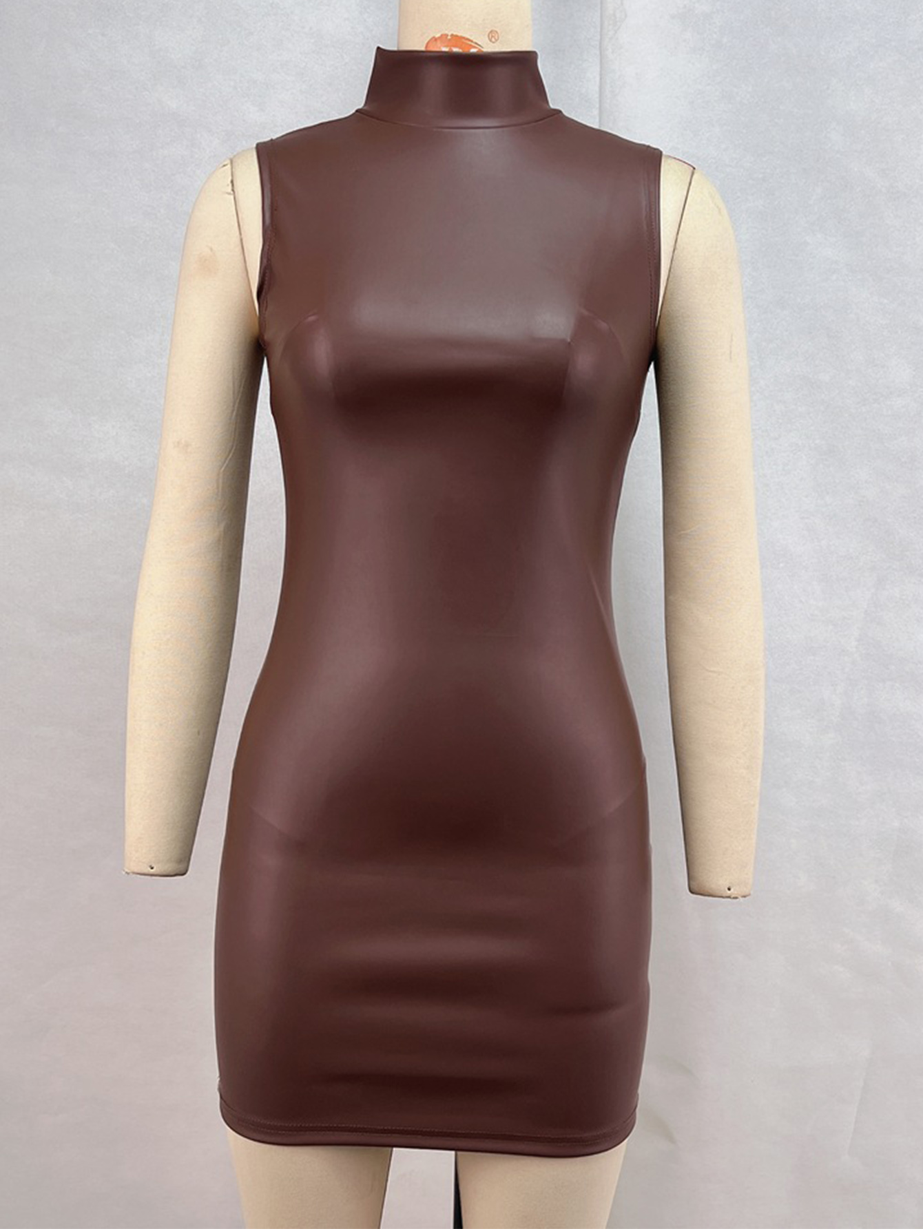 Sexy marrom couro do plutônio  - Women Formal Wear Zara avaliação e preço