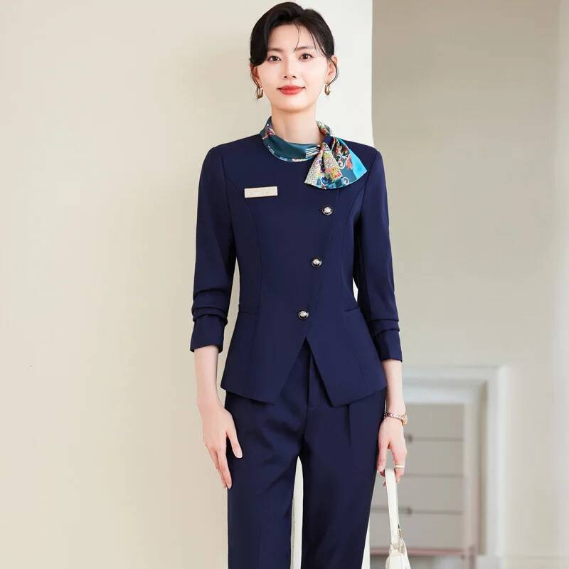 Plus size formal elegante esti - Women Formal Wear Blazer Set avaliação e preço