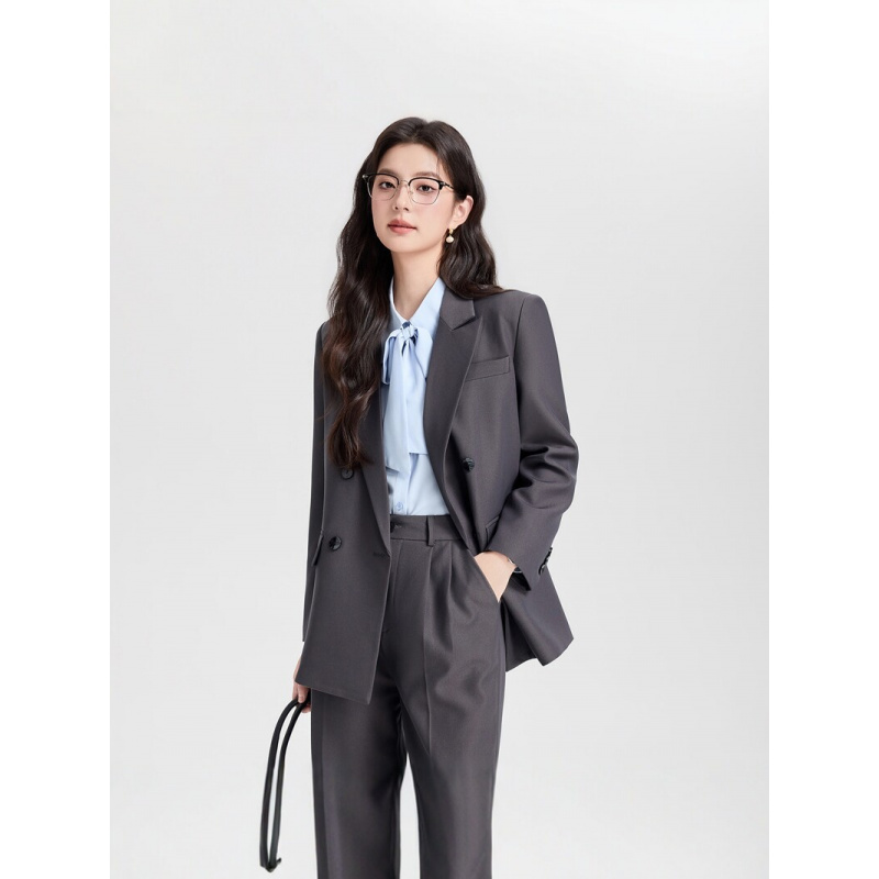 Novo Terno Feminino Azul Marin - Women Formal Wear For Interview avaliação e preço