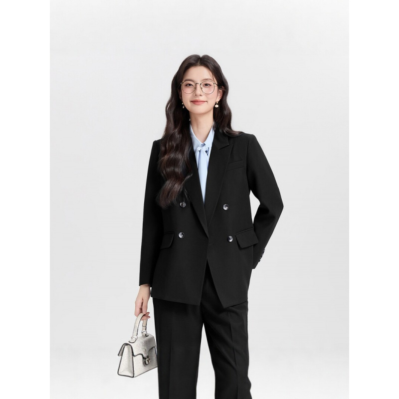 Novo Terno Feminino Azul Marin - Women Formal Wear For Interview avaliação e preço