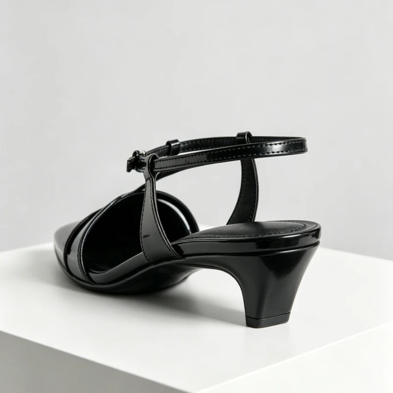 Couro de patente gatinho salto - Kitten Heel Women avaliação e preço