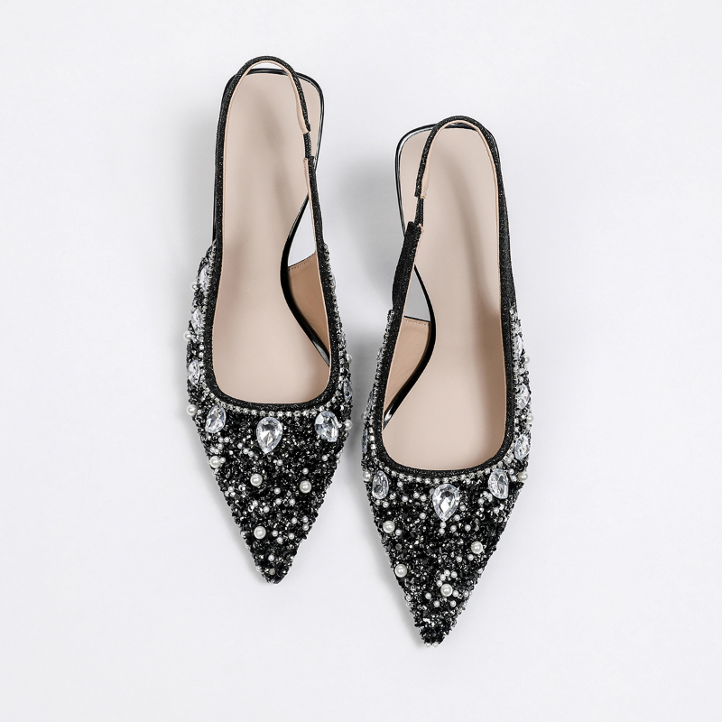 Sandálias de Salto Fino com Cr - Kitten Heel Women avaliação e preço
