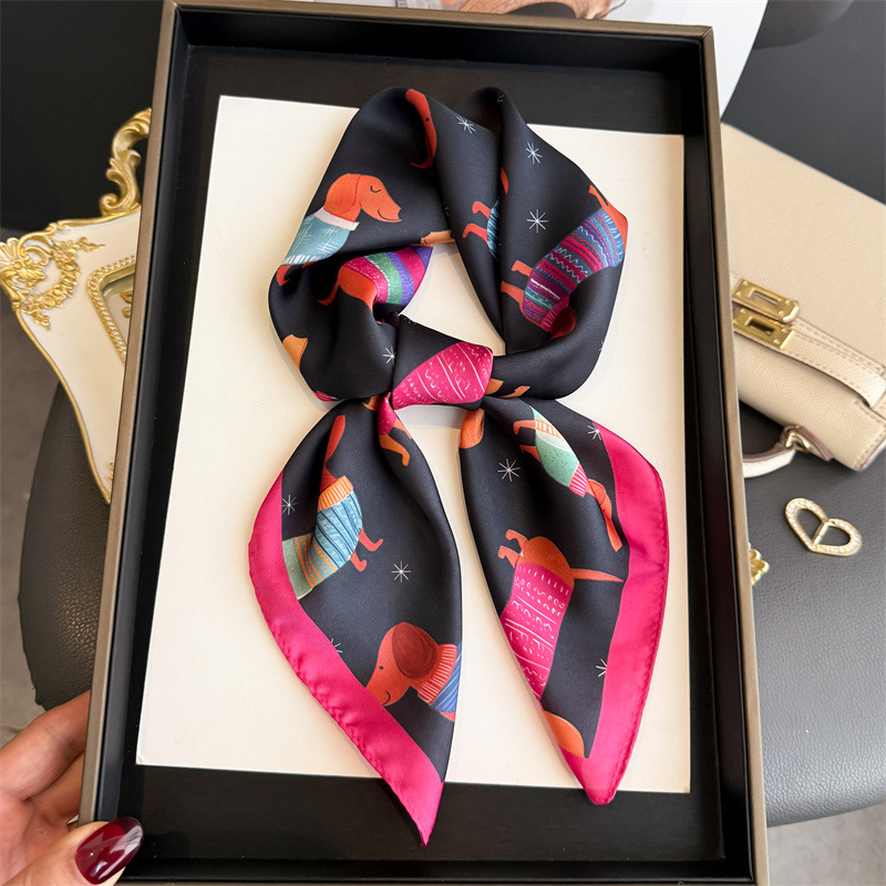 Lenço de Seda Elegante com Est - Scarf Silk Neck avaliação e preço
