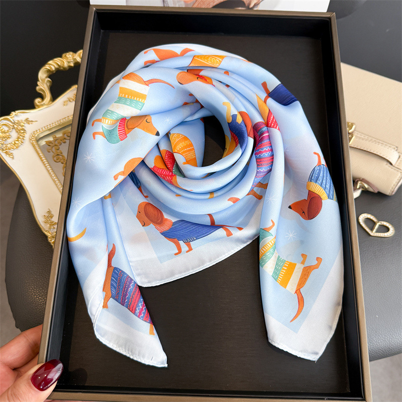 Lenço de Seda Elegante com Est - Scarf Silk Neck avaliação e preço