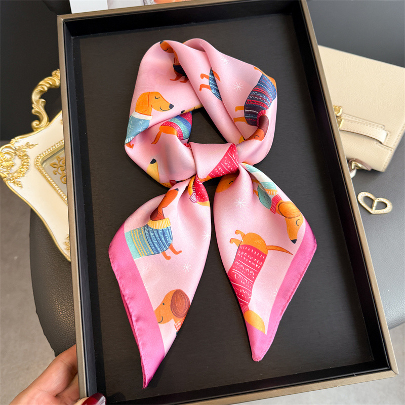 Lenço de Seda Elegante com Est - Scarf Silk Neck avaliação e preço