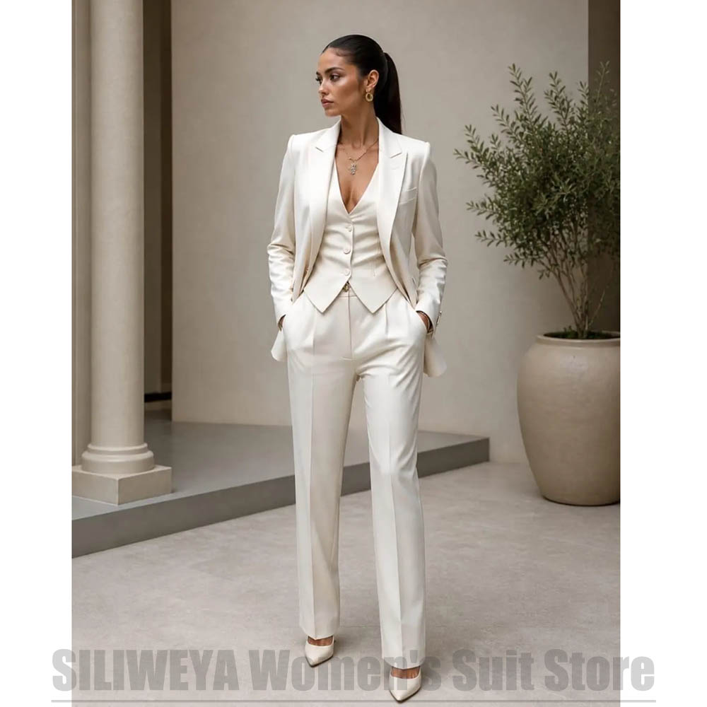 Conjunto feminino de 3 peças,  - Women Formal Wear Blazer Set avaliação e preço