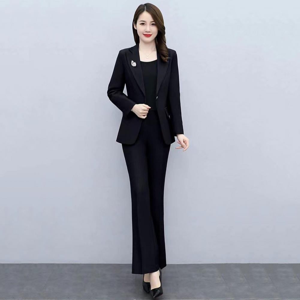 Conjunto de 2 Peças: Casaco Fo - Women'S Office Formal Wear For Ladies avaliação e preço